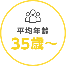 平均年齢35歳～